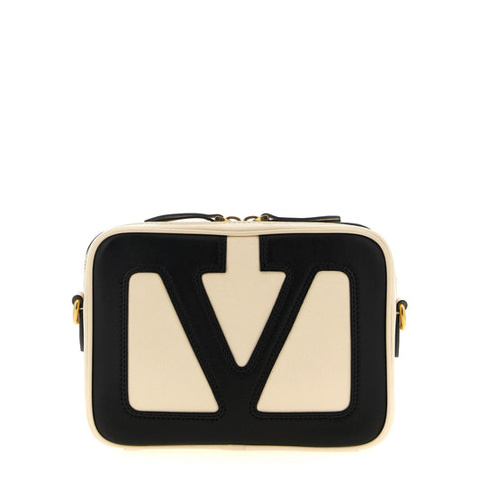 Valentino Garavani Bicolor Lamb Leather Crossbody Bag