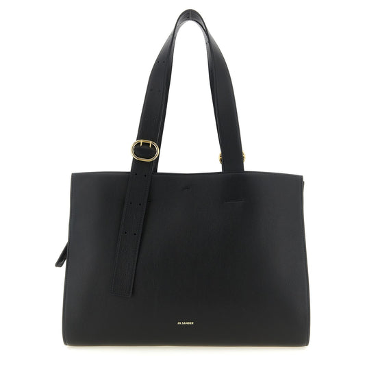 Jil Sander Black Calfskin Tote Bag