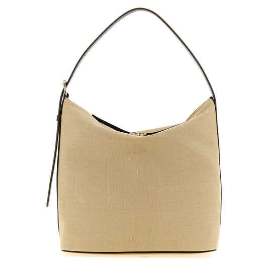 A.P.C. Beige Cotton Shoulder Bag