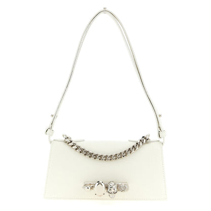 Alexander McQueen White Calfskin Shoulder Bag
