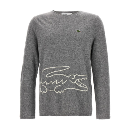 Comme Des Garçons Gray Wool Cardigan