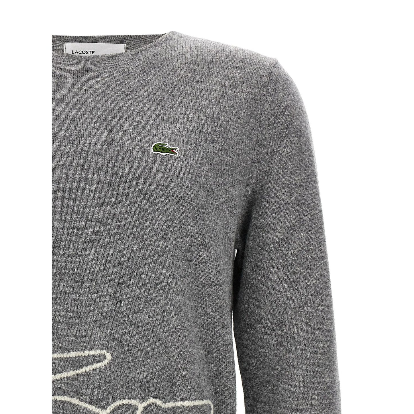 Comme Des Garçons Gray Wool Cardigan