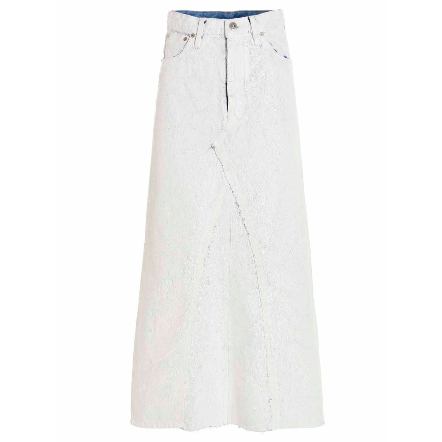 Maison Margiela White Cotton Mini Skirt