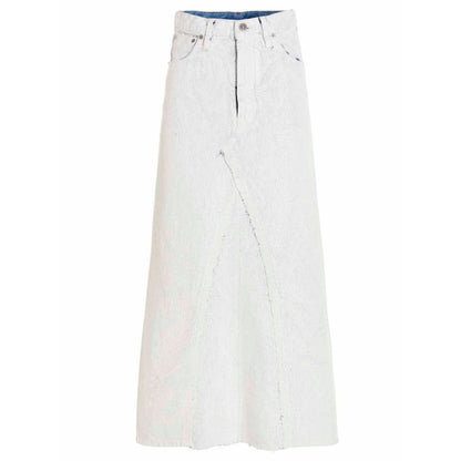 Maison Margiela White Cotton Mini Skirt