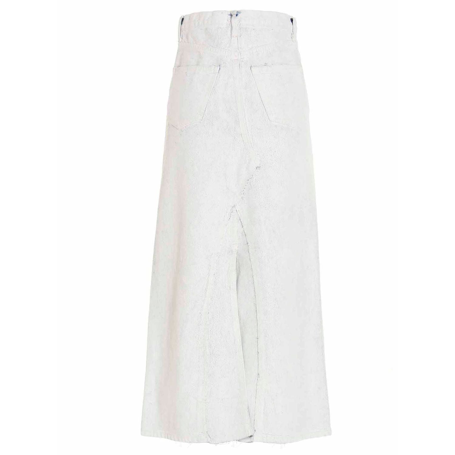Maison Margiela White Cotton Mini Skirt