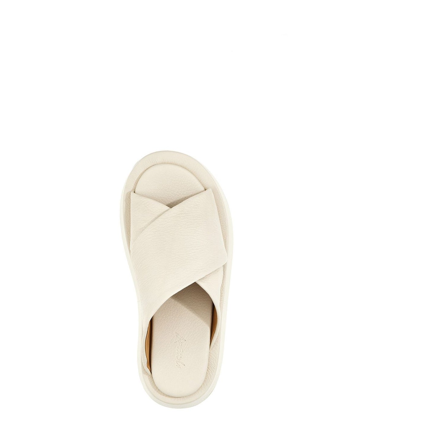 Marsell White Calfskin Slides