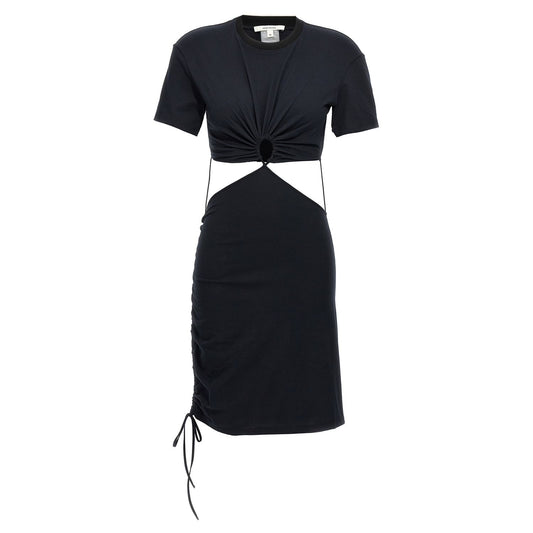 Nensi Dojaka Black Cotton Midi Dress