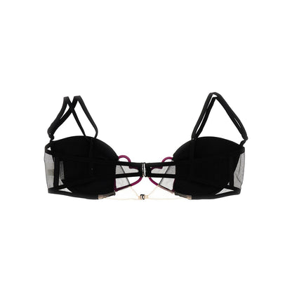 Nensi Dojaka Black Polyamide Bra