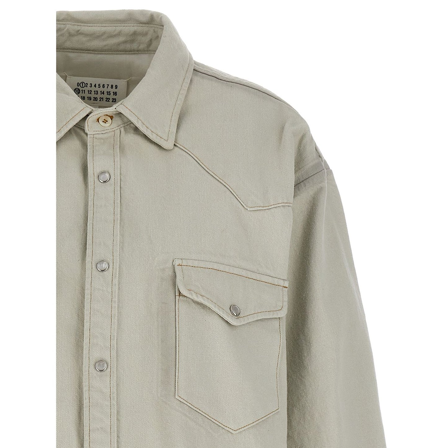 Maison Margiela White Cotton Denim Jacket