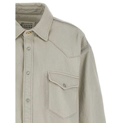 Maison Margiela White Cotton Denim Jacket
