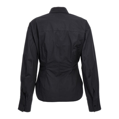 The Attico Black Cotton Blouse