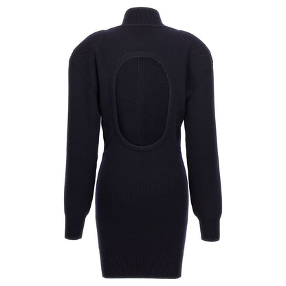 Stella McCartney Blue Wool Midi Skirt