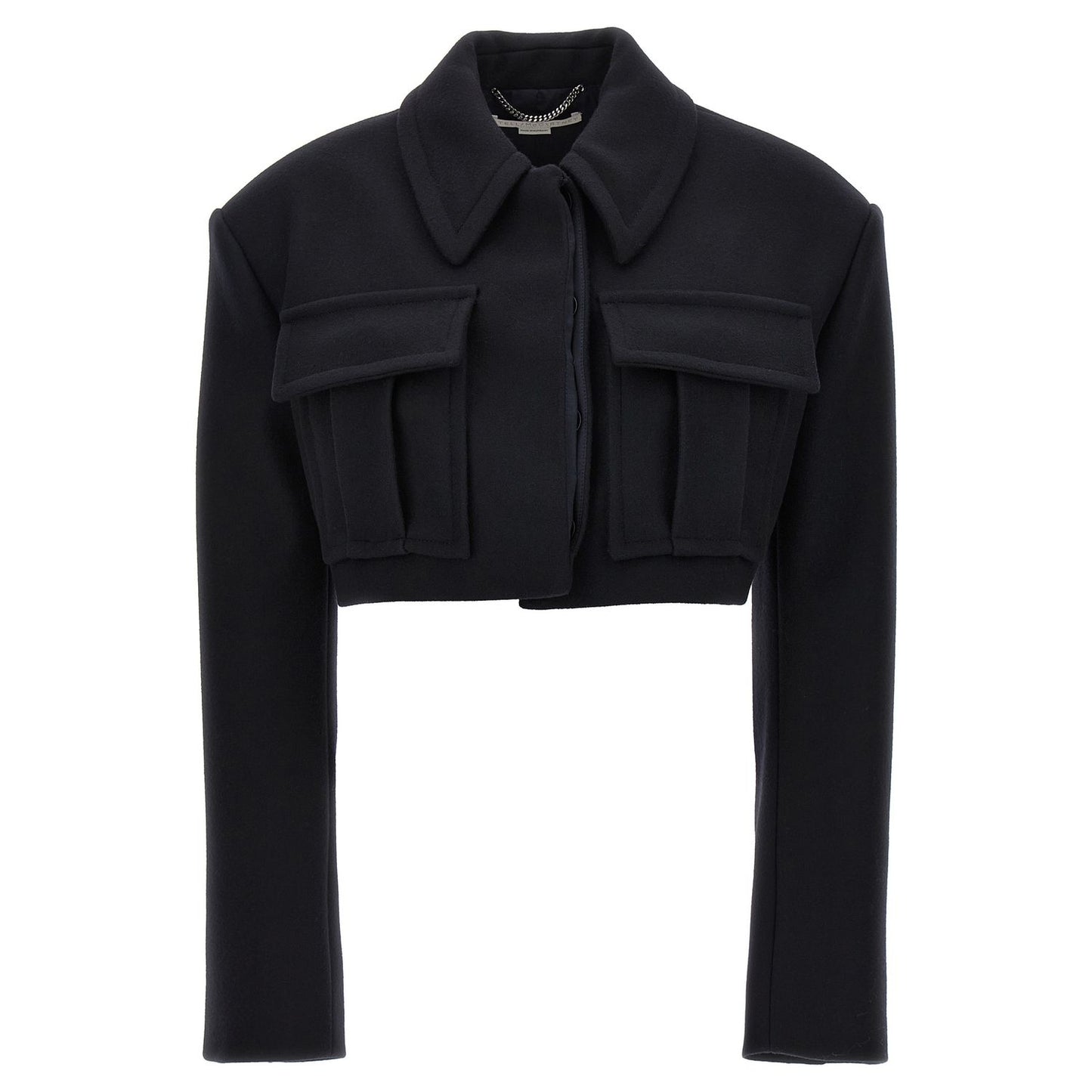 Stella McCartney Black Wool Full-Length Jacket
