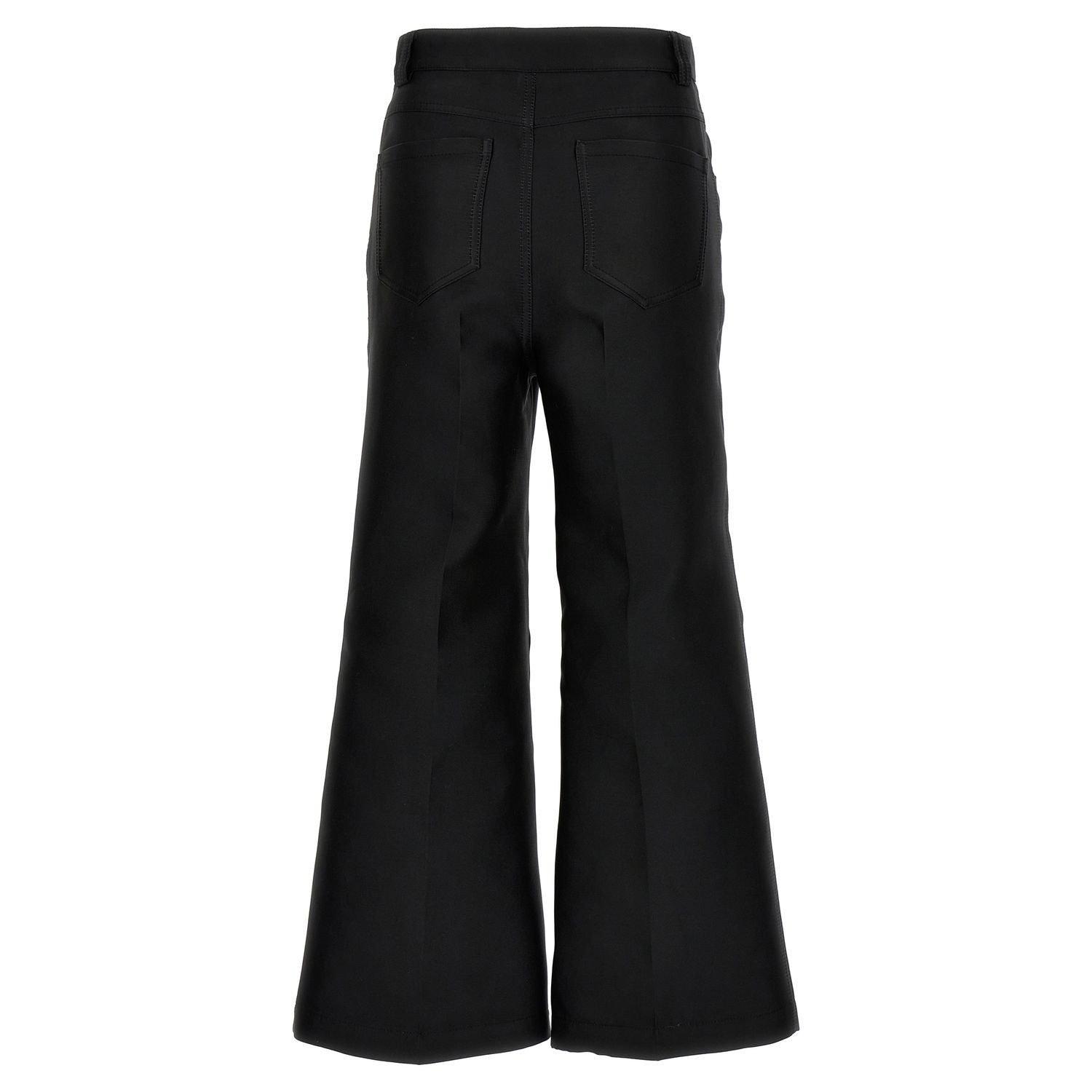 Giambattista Valli Black Polyester Flared Pants