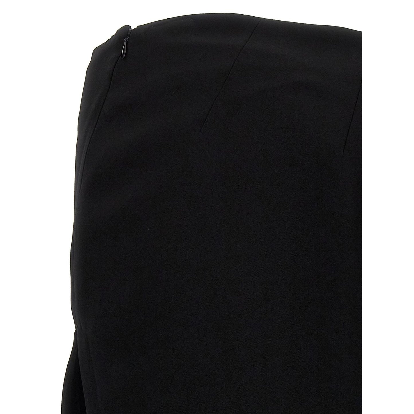 Ann Demeulemeester Black Lamb Leather Mini Skirt