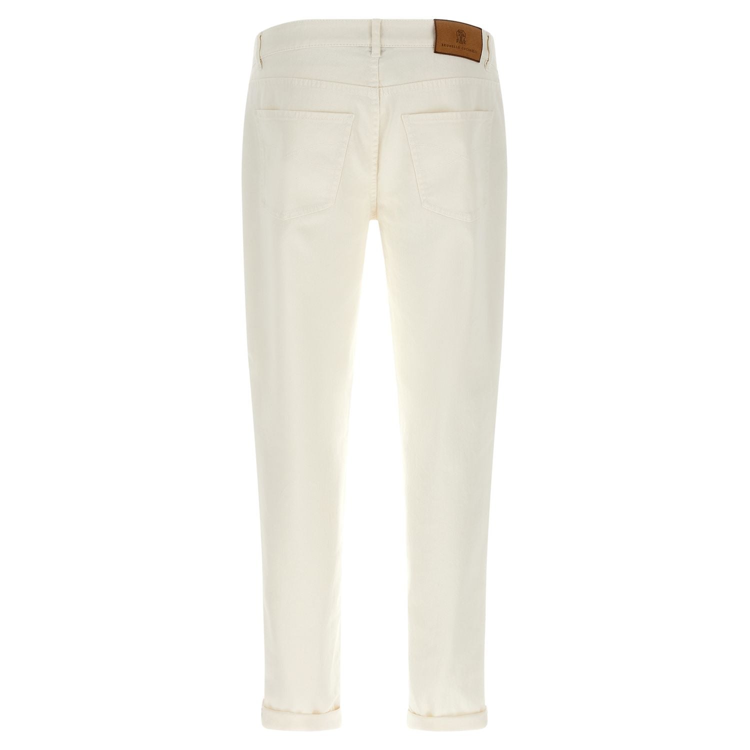 Brunello Cucinelli White Cotton Jeans Denim