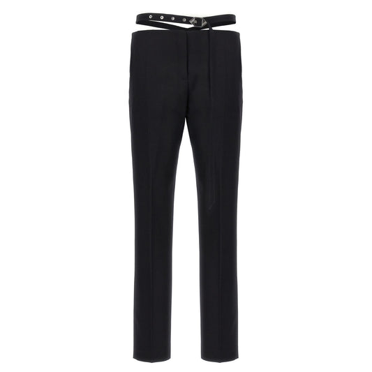 The Attico Black Virgin Wool Dress Pants