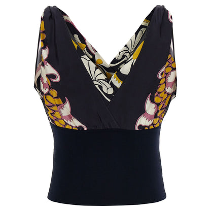 Tory Burch Black Silk Tank Tops