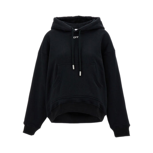 Off-White Black Cotton Hoodie
