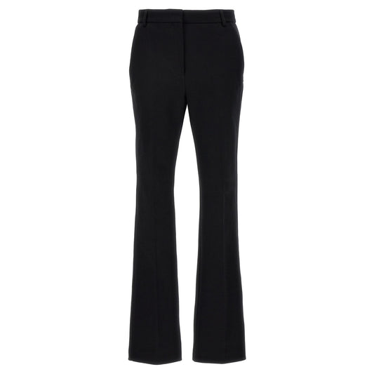 Sportmax Black Cotton Casual Pants