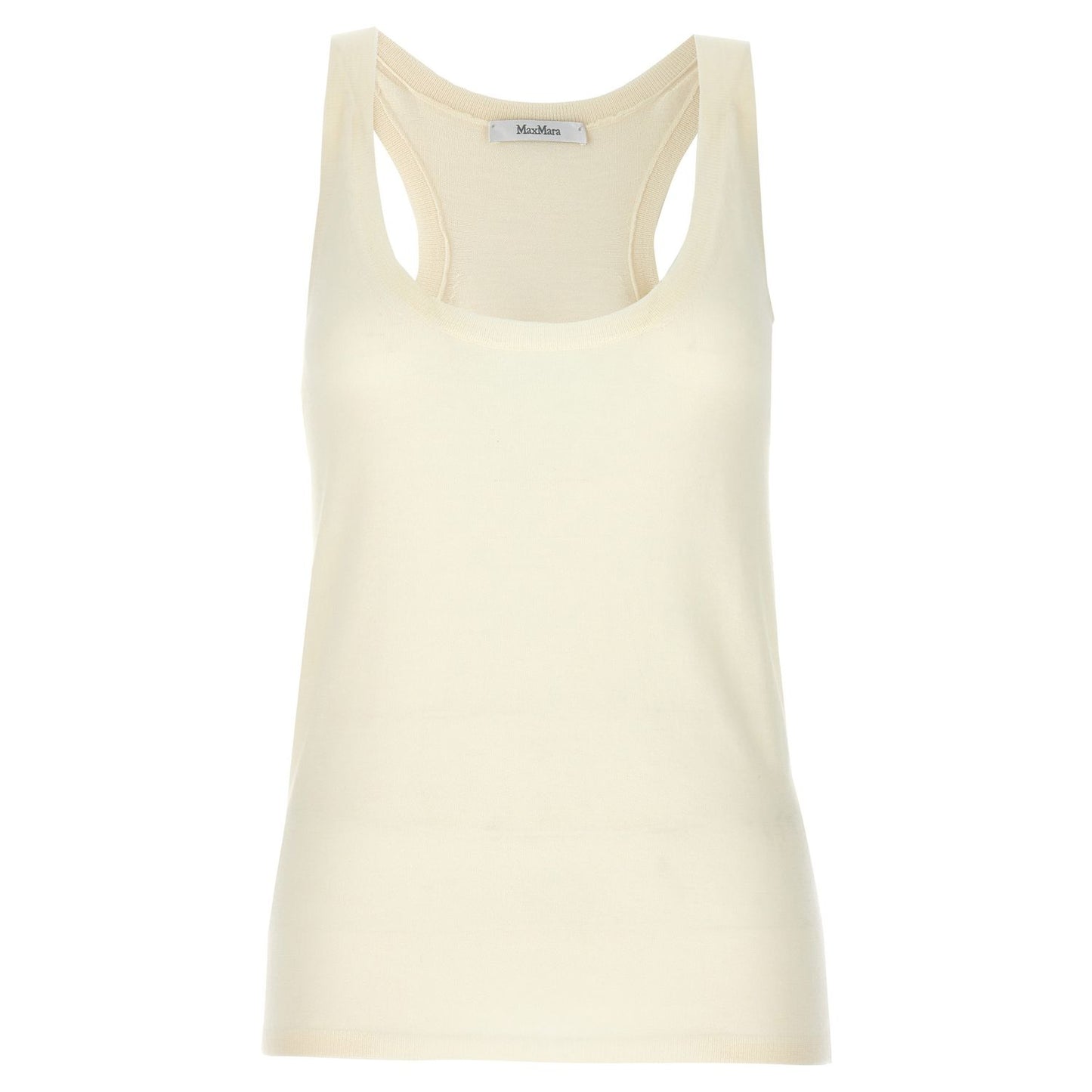Max Mara White Cashmere Tank Tops