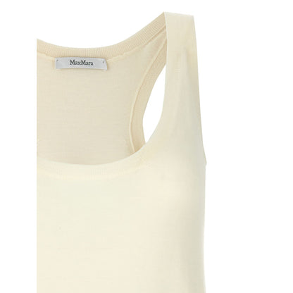 Max Mara White Cashmere Tank Tops
