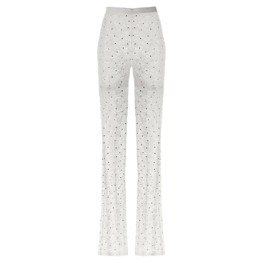 Alessandra Rich White Polyamide Leggings