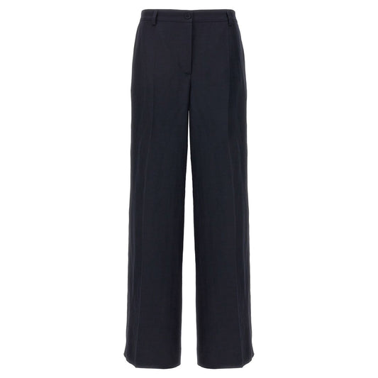 P.A.R.O.S.H. Blue Viscose Casual Pants