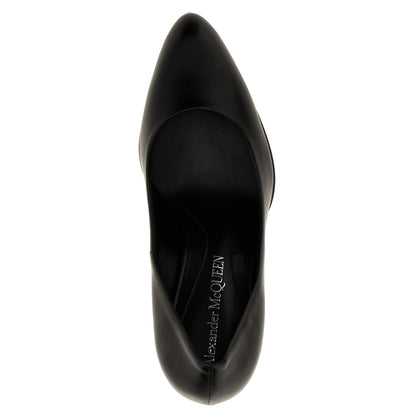 Alexander McQueen Black Lambskin High Heel Pumps