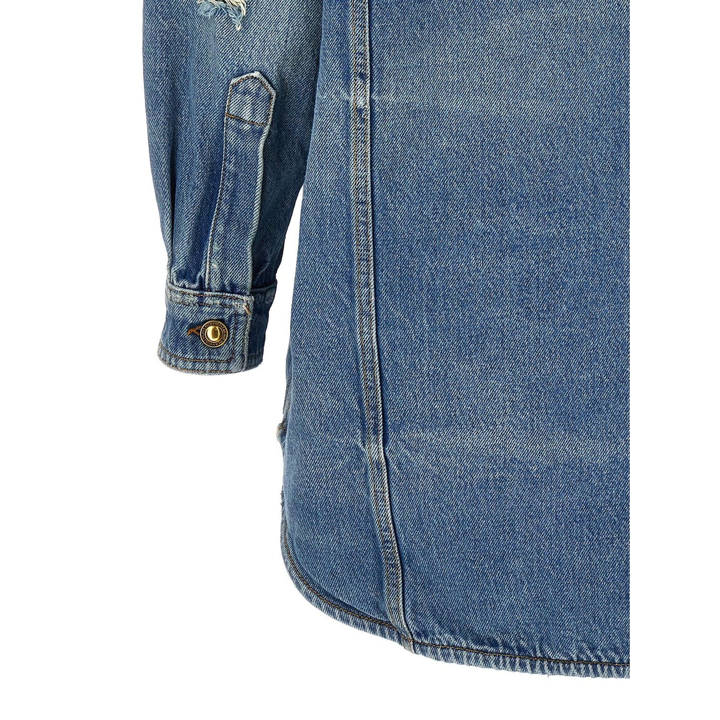 Palm Angels Blue Cotton Denim Jacket