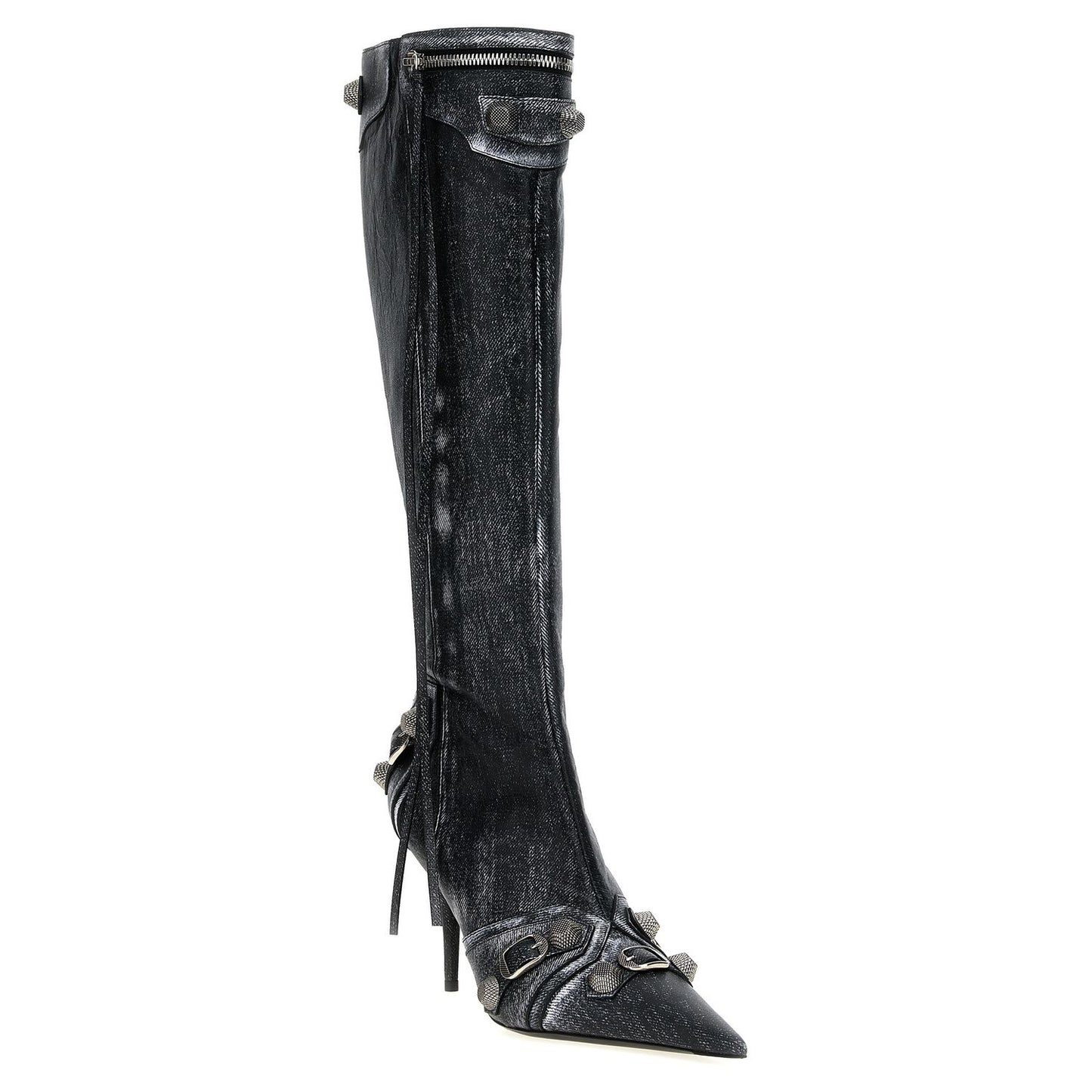 Balenciaga Black Lamb Leather Over The Knee