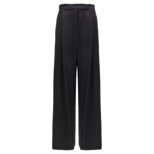 Max Mara Black Silk Casual Pants