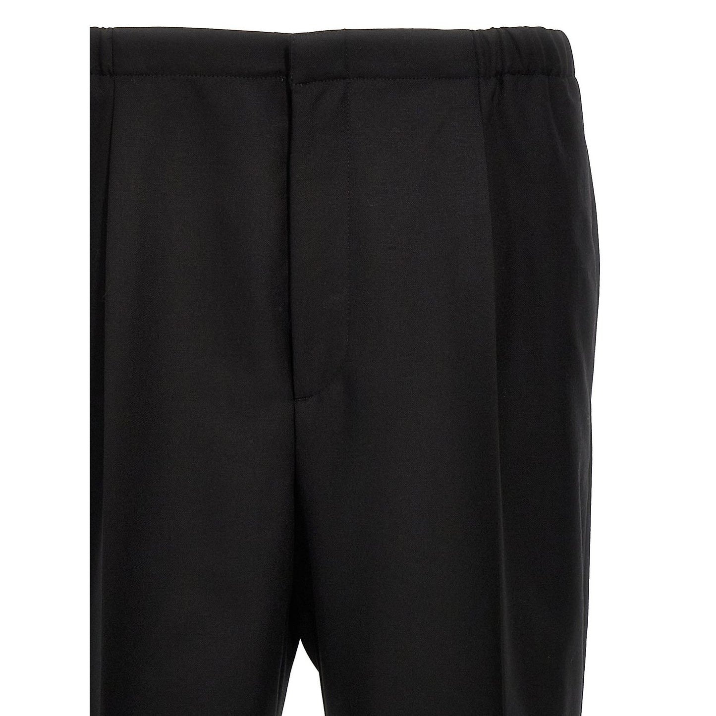 Fendi Black Virgin Wool Dress Pants