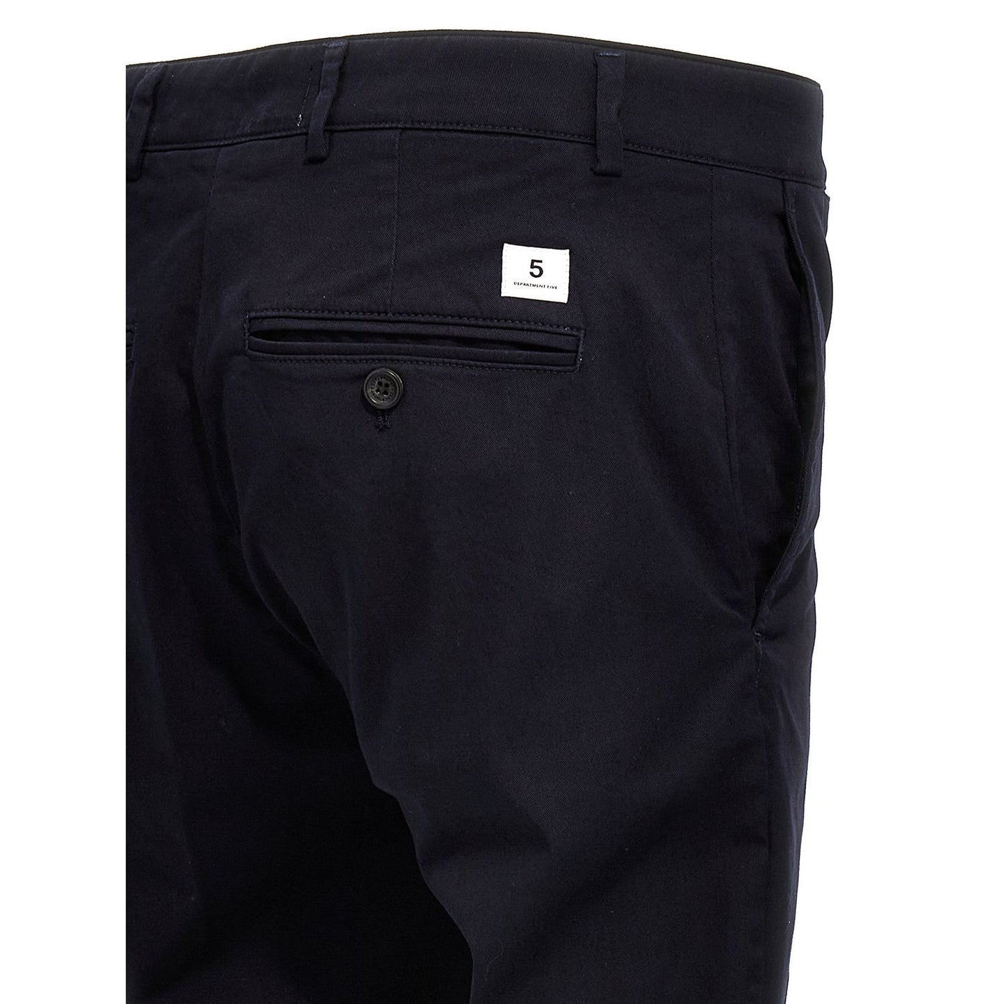 Department 5 Blue Cotton Casual Pants