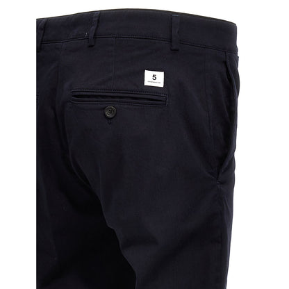 Department 5 Blue Cotton Casual Pants