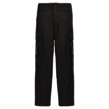 Department 5 Black Cotton Cargo Pants