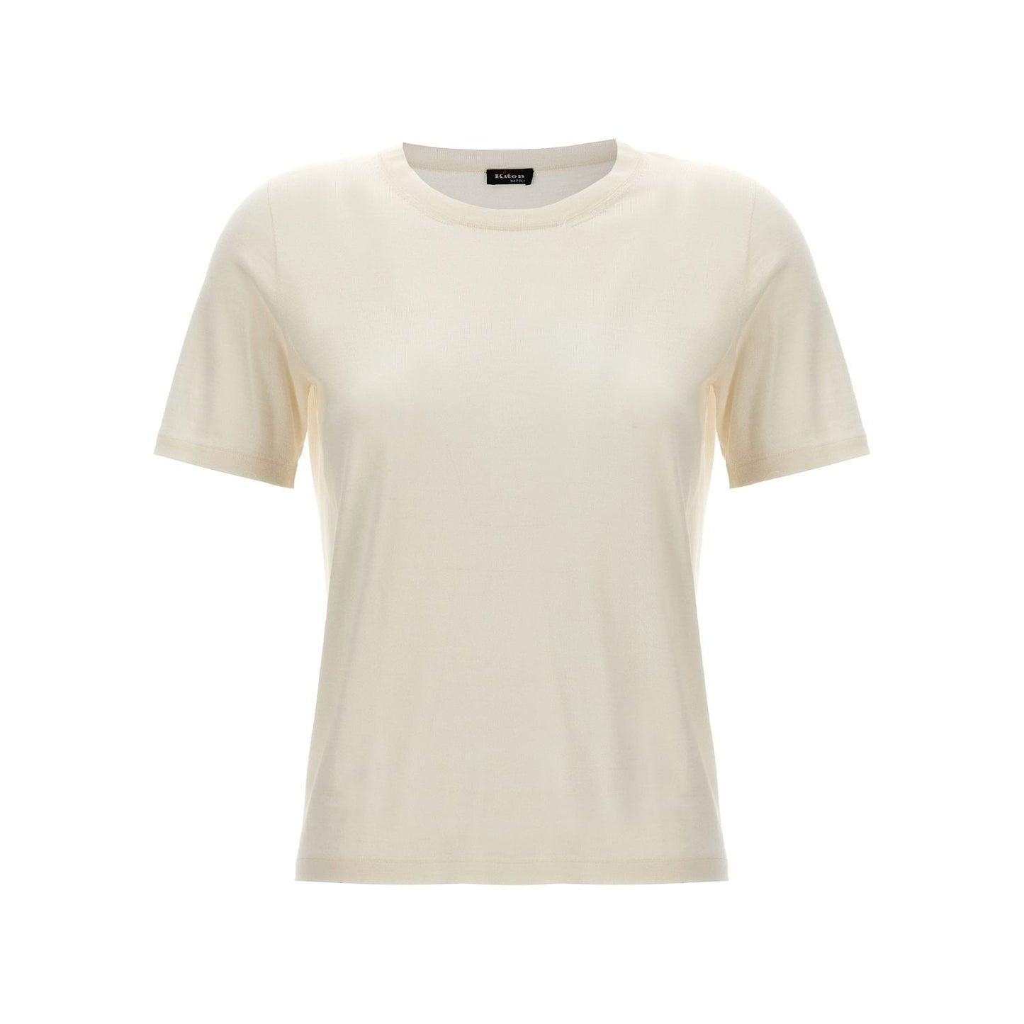 Kiton White Cashmere T-Shirt