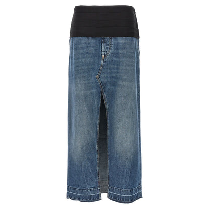 Stella McCartney Blue Cotton Mini Skirt