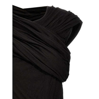 Rick Owens Black Cotton Tank Tops