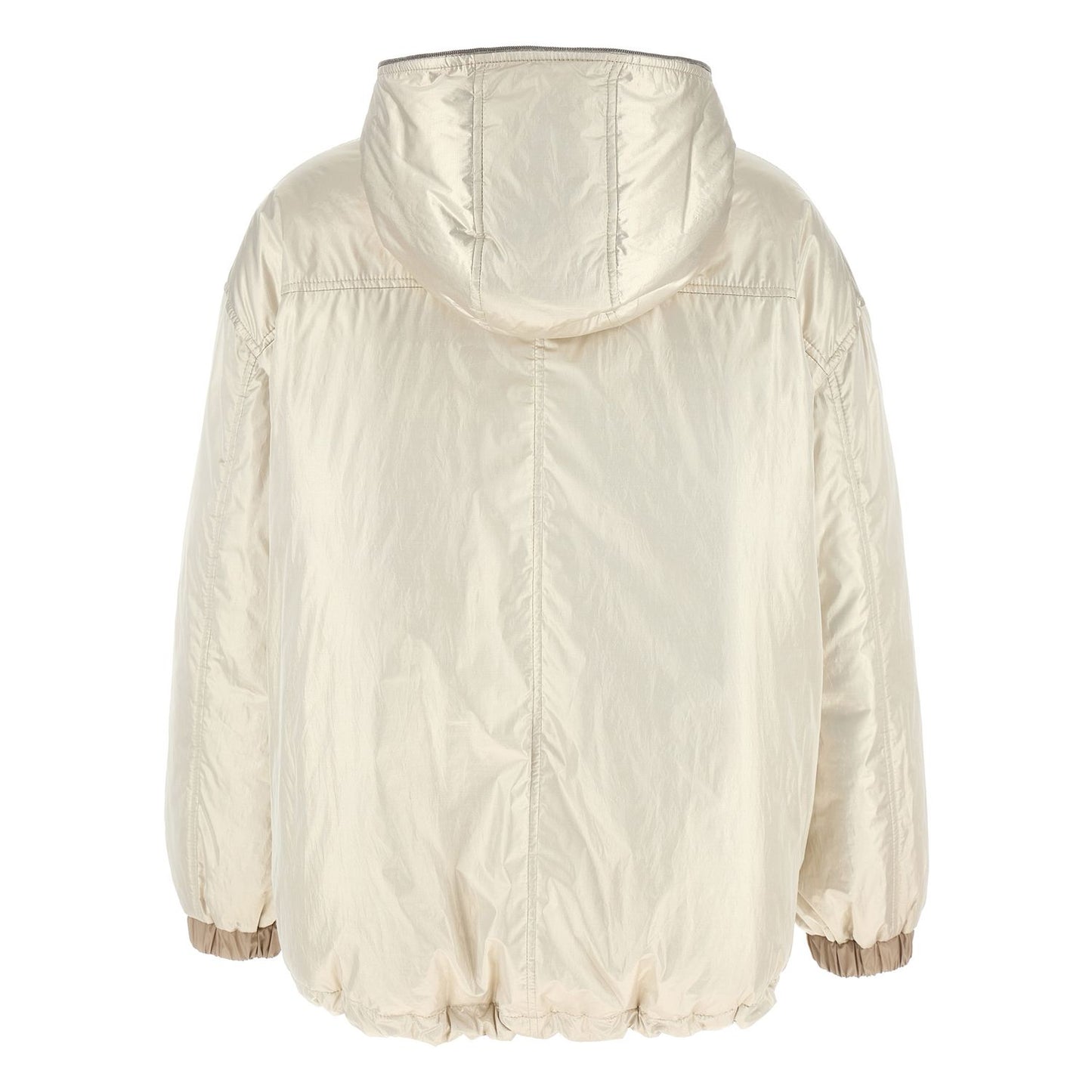 Brunello Cucinelli Beige Polyester Full-Length Jacket