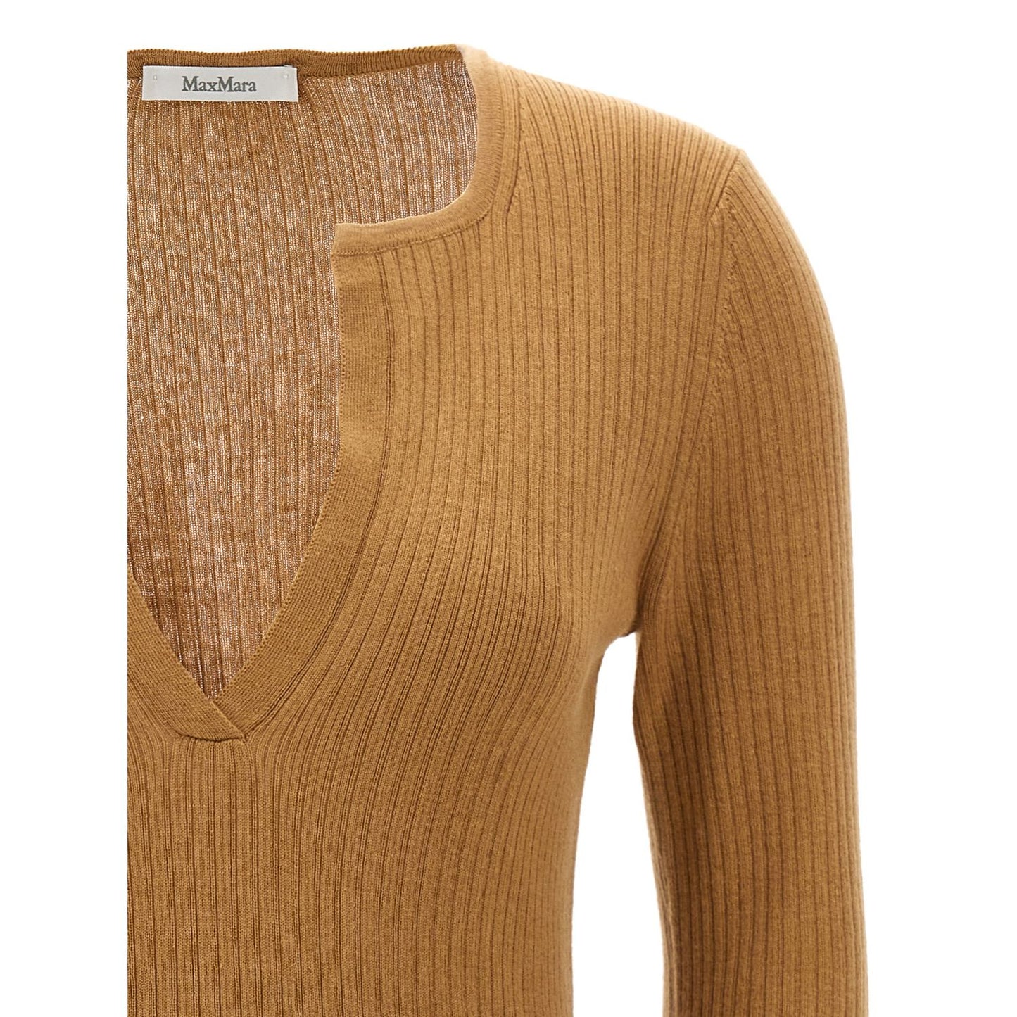 Max Mara Beige Silk Cardigan