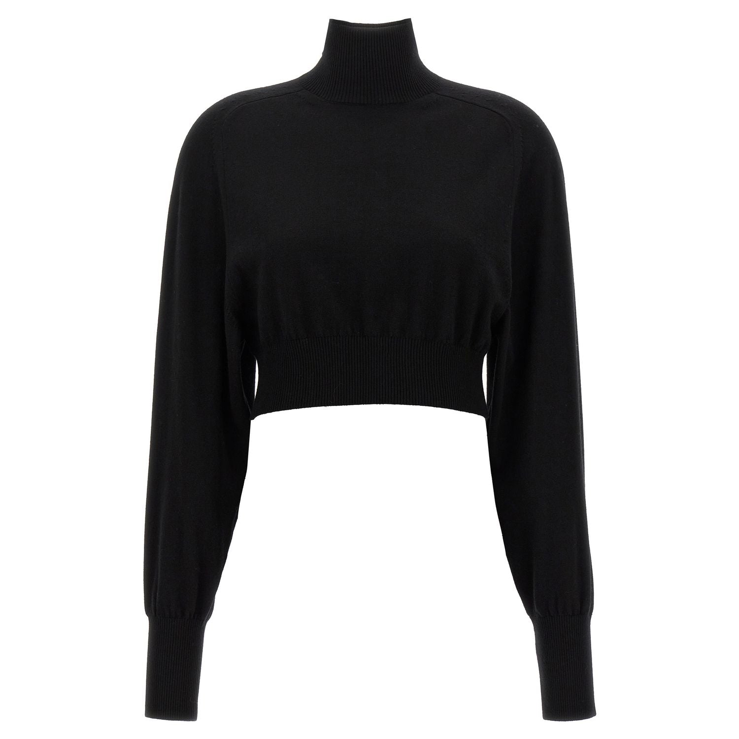 Sportmax Black Virgin Wool Cardigan