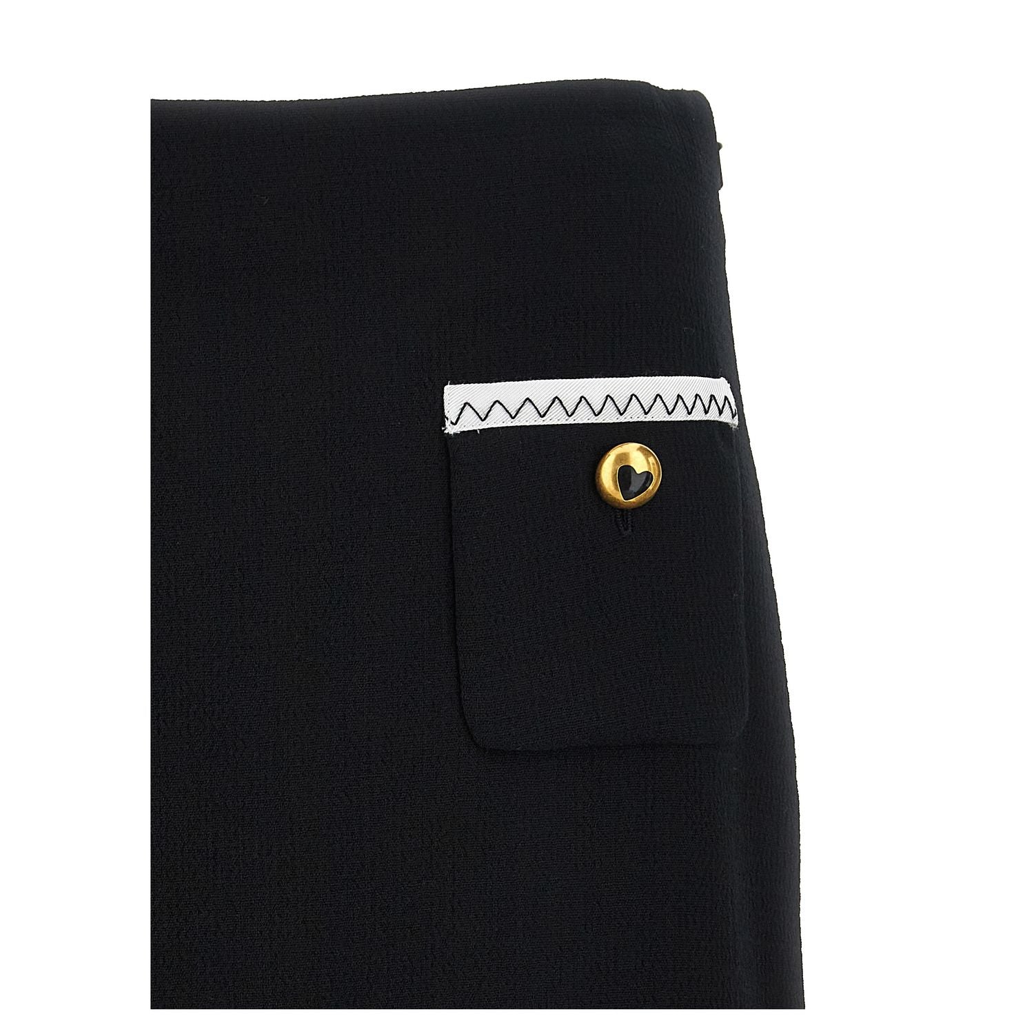 Moschino Bicolor Viscose Long Skirt