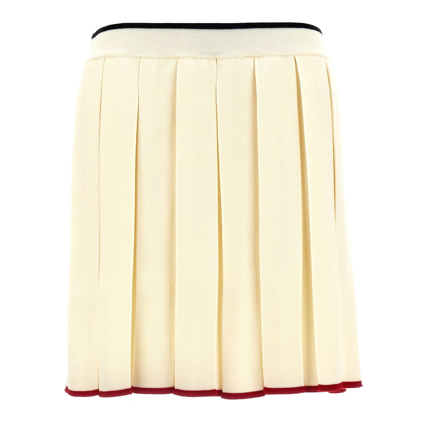 Thom Browne White Virgin Wool Long Skirt