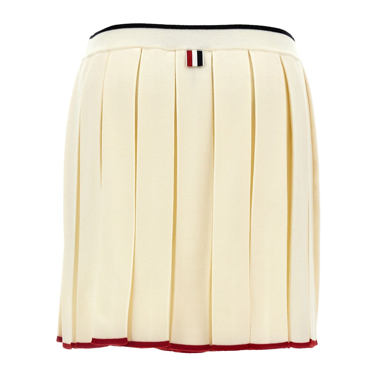 Thom Browne White Virgin Wool Long Skirt