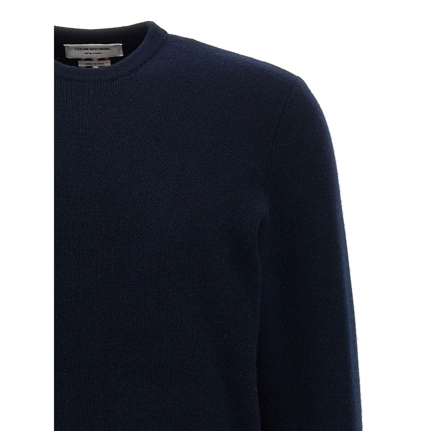 Thom Browne Blue Virgin Wool Cardigan
