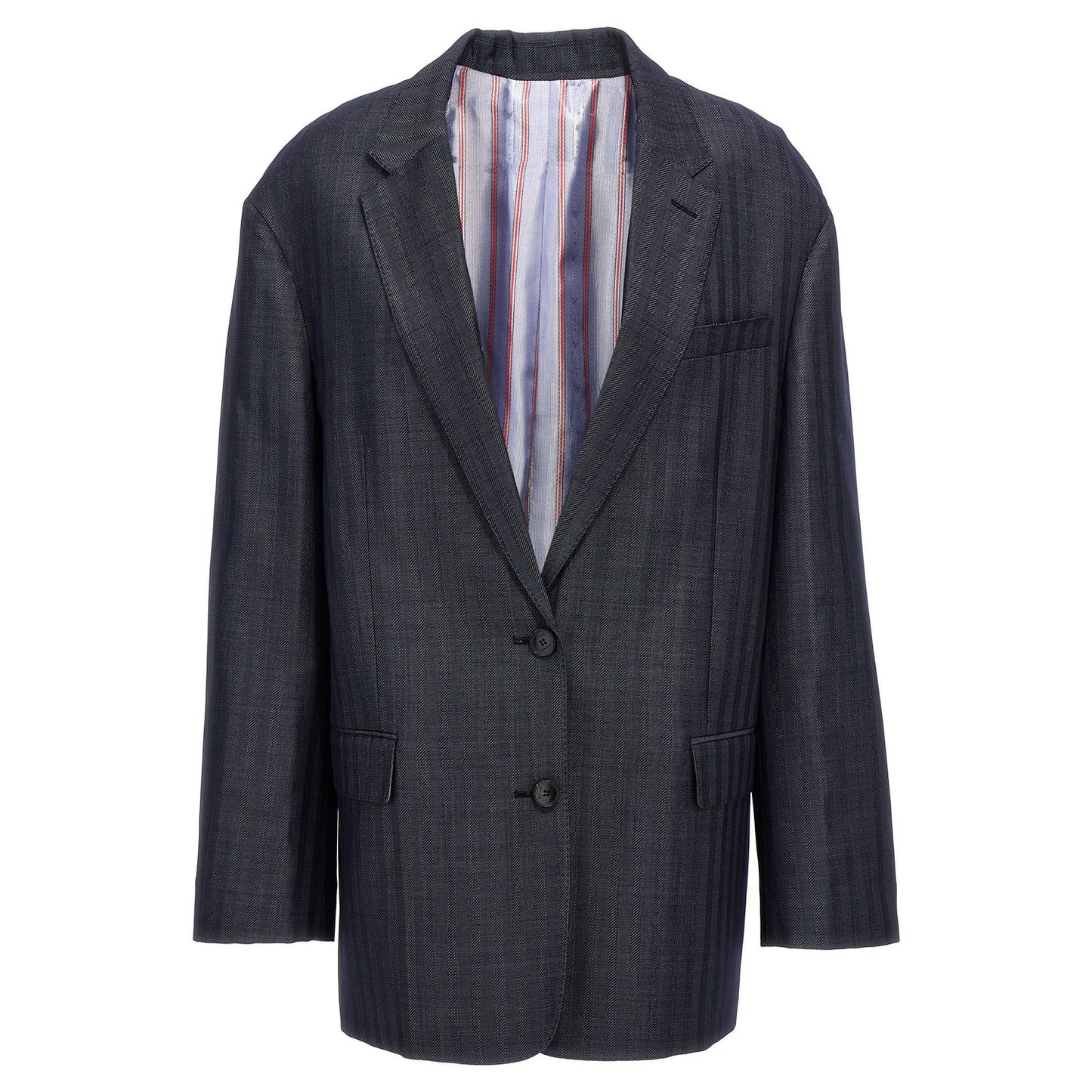 Etro Blue Wool Blazer