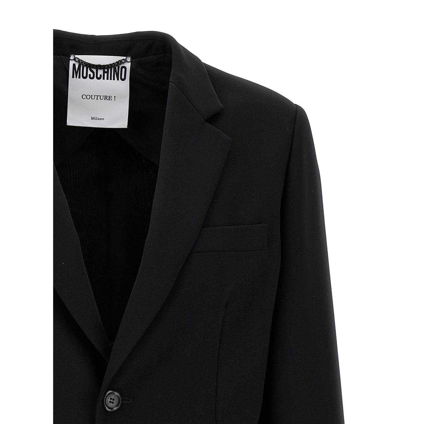 Moschino Black Polyester Blazer