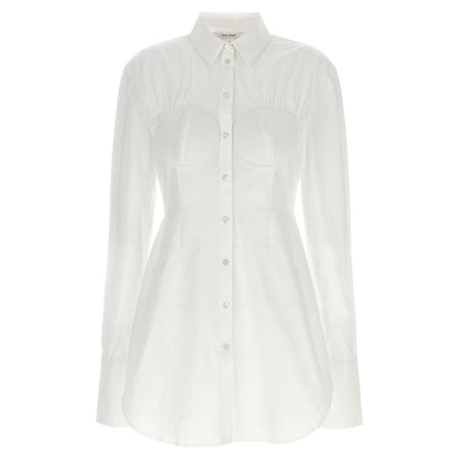 Nensi Dojaka White Cotton Blouse