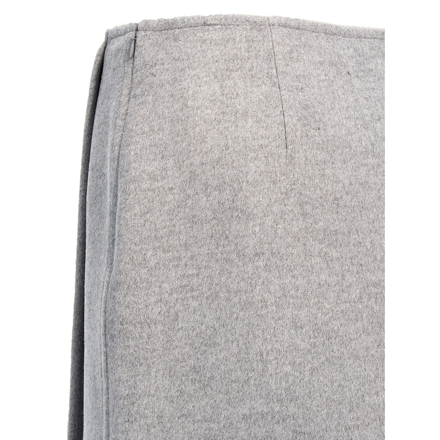 Tory Burch Gray Wool Long Skirt